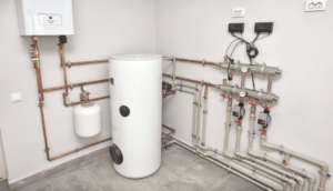 Picture Of A Water Heater With Pipes